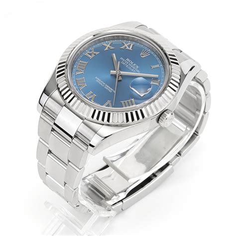 rolex datejust ii blue dial